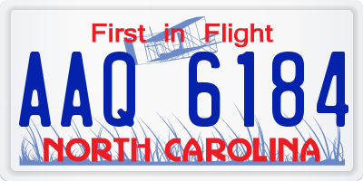 NC license plate AAQ6184