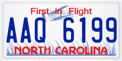 NC license plate AAQ6199