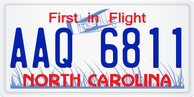 NC license plate AAQ6811