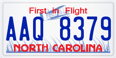 NC license plate AAQ8379