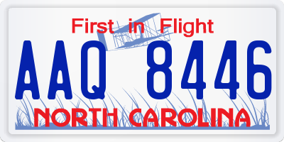 NC license plate AAQ8446