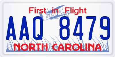 NC license plate AAQ8479