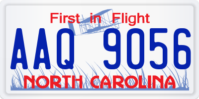 NC license plate AAQ9056
