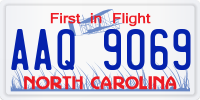 NC license plate AAQ9069