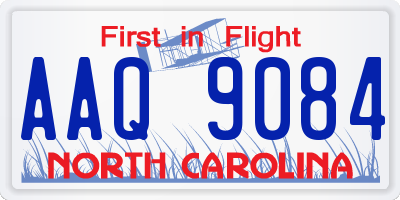 NC license plate AAQ9084