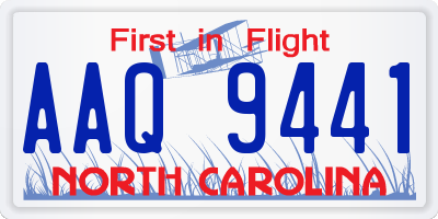 NC license plate AAQ9441