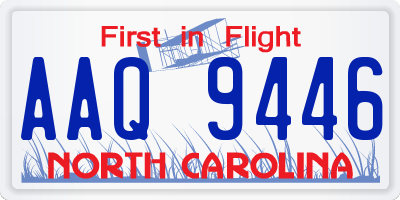 NC license plate AAQ9446