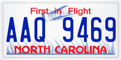 NC license plate AAQ9469