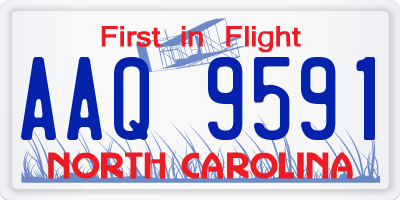 NC license plate AAQ9591