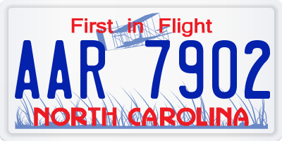 NC license plate AAR7902