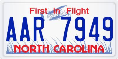 NC license plate AAR7949