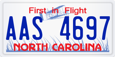 NC license plate AAS4697