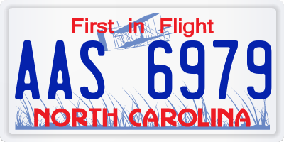 NC license plate AAS6979