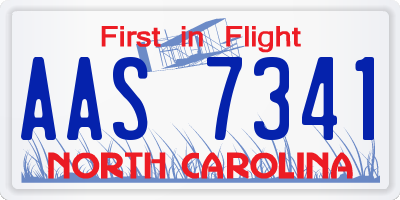 NC license plate AAS7341