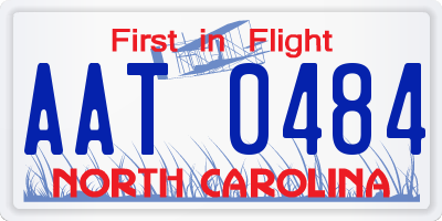 NC license plate AAT0484