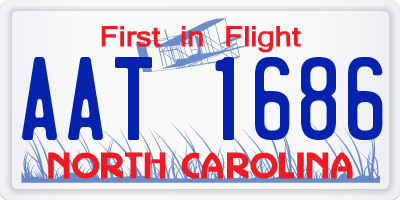 NC license plate AAT1686
