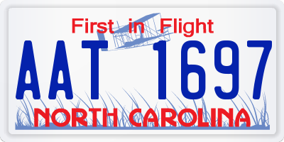 NC license plate AAT1697