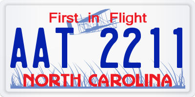 NC license plate AAT2211