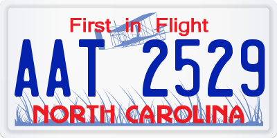 NC license plate AAT2529