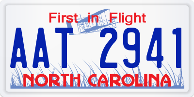 NC license plate AAT2941