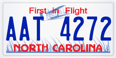 NC license plate AAT4272
