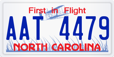 NC license plate AAT4479