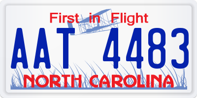 NC license plate AAT4483