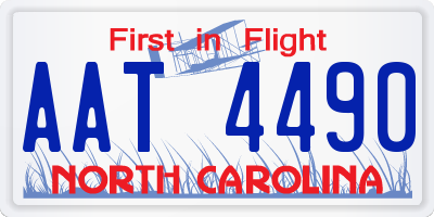 NC license plate AAT4490