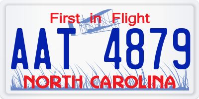 NC license plate AAT4879