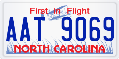 NC license plate AAT9069