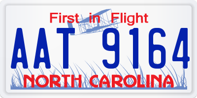 NC license plate AAT9164