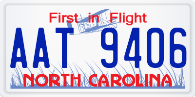 NC license plate AAT9406