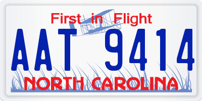 NC license plate AAT9414