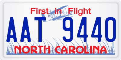 NC license plate AAT9440