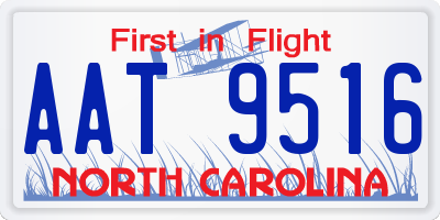 NC license plate AAT9516