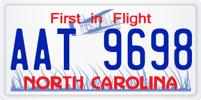 NC license plate AAT9698