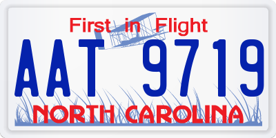 NC license plate AAT9719