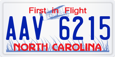 NC license plate AAV6215