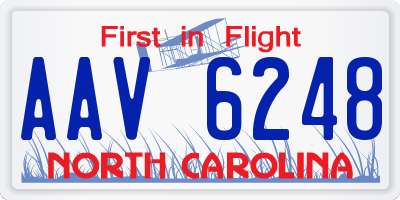 NC license plate AAV6248