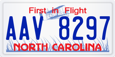 NC license plate AAV8297