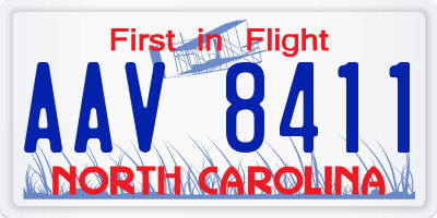 NC license plate AAV8411