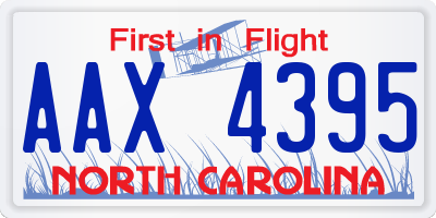 NC license plate AAX4395
