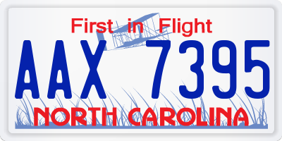 NC license plate AAX7395