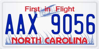 NC license plate AAX9056