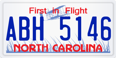 NC license plate ABH5146