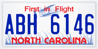 NC license plate ABH6146