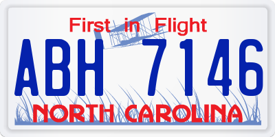 NC license plate ABH7146