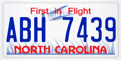 NC license plate ABH7439