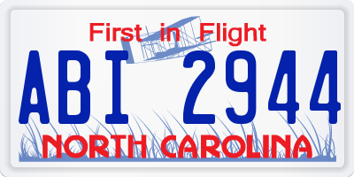 NC license plate ABI2944