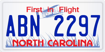 NC license plate ABN2297